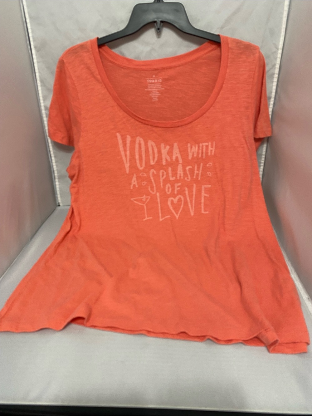 torrid Coral Scoop Neck Graphic Tee